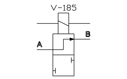 符号 Hygienic valve 的预览，块名 ISX_X2242_HYGIENIC_VALVE