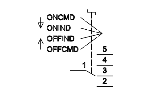 符号 Rotary switch, four positions 的预览，块名 ISX_X686_ROTARY_SWITCH_FOUR_POSITIONS