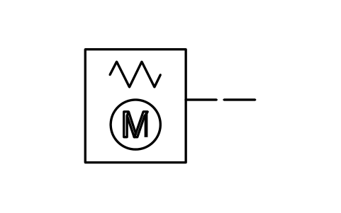 符号 Spring actuator, motor charging 的预览，块名 ISX_X746_SPRING_ACTUATOR_MOTOR_CHARGING
