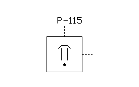 符号 Diffusion pump 的预览，块名 ISX_2332_DIFFUSION_PUMP