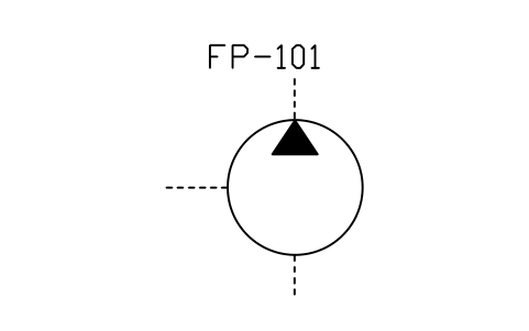 符号 Hydraulic pump 的预览，块名 ISX_2401_HYDRAULIC_PUMP