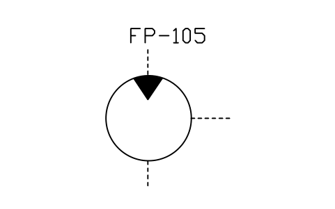 符号 Hydraulic motor 的预览，块名 ISX_2405_HYDRAULIC_MOTOR