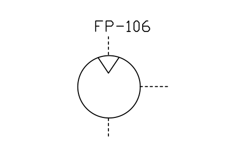 符号 Pneumatic motor 的预览，块名 ISX_2406_PNEUMATIC_MOTOR