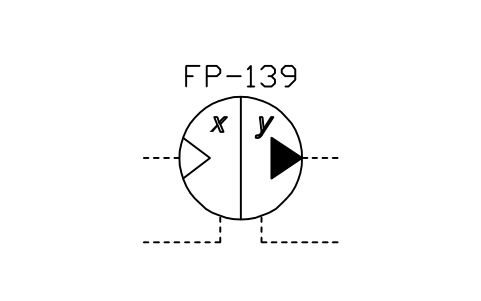 符号 Continuous pressure intensifier 的预览，块名 ISX_2436_CONTINUOUS_PRESSURE_INTENSIFIE