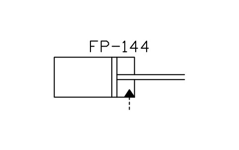 符号 Hydraulic retraction cylinder 的预览，块名 ISX_2446_HYDRAULIC_RETRACTION_CYLINDER