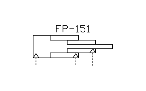 符号 Double-acting pneum. telescopic cyl. 的预览，块名 ISX_2451_DOUBLE_ACTING_PNEUM_TELESCOPIC