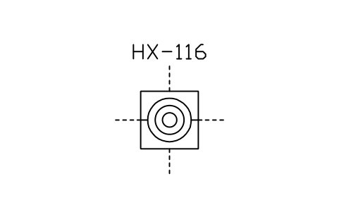 符号 Heat-exchanger of spiral type 的预览，块名 ISX_2517_HEAT_EXCHANGER_SPIRAL_TYPE