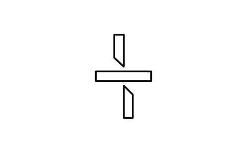 符号 Dividing by shearing 的预览，块名 ISX_2812_DIVIDING_BY_SHEARING