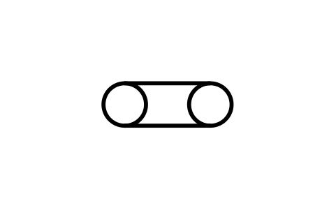 符号 Belt type 的预览，块名 ISX_3821_BELT_TYPE