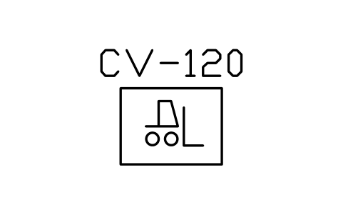 符号 Fork lift truck 的预览，块名 ISX_3862_FORK_LIFT_TRUCK