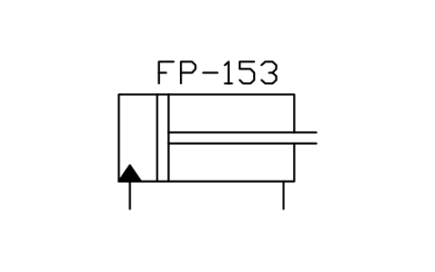 符号 Extension cylinder with drain 的预览，块名 ISX_X2441_EXTENSION_CYLINDER_DRAIN