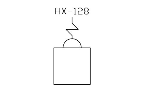 符号 Boiler with superheater 的预览，块名 ISX_X2534_BOILER_SUPERHEATER