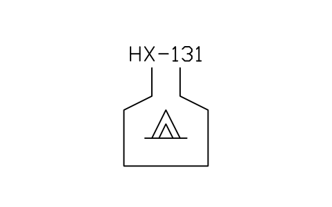符号 Fired heater 的预览，块名 ISX_X2537_FIRED_HEATER