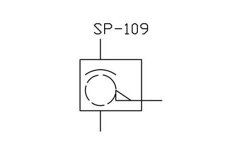 符号 Rotating drum screen with scraper 的预览，块名 ISX_X2604_ROTATING_DRUM_SCREEN_SCRAPER
