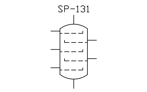 符号 Tray column 的预览，块名 ISX_X2626_TRAY_COLUMN
