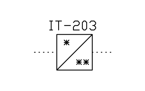 符号 Signal converter, transducer 的预览，块名 ISX_753_SIGNAL_CONVERTER