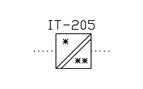 符号 Converter, circuits separated 的预览，块名 ISX_755_SIGNAL_CONVERTER_ISOLATED