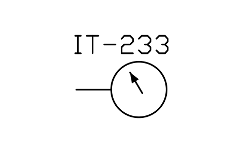 符号 Indicating instrument 的预览，块名 ISX_832_INDICATING_INSTRUMENT