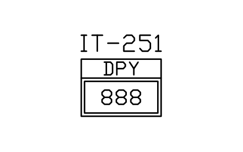 符号 Display unit 的预览，块名 ISX_851_DISPLAY_UNIT