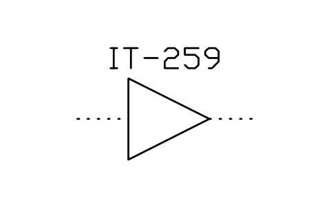 符号 Amplifier 的预览，块名 ISX_891_AMPLIFIER