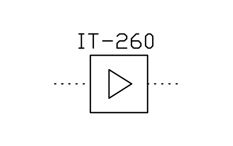 符号 Amplifier, form 2 的预览，块名 ISX_892_AMPLIFIER_FORM_2