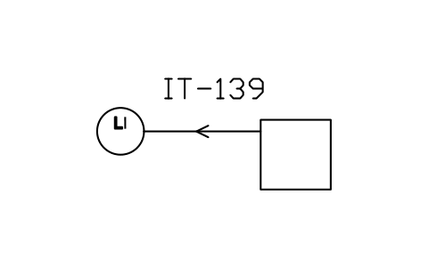 符号 Indication of level in a vessel 的预览，块名 ISX_X1057_INDICATION_LEVEL_VESSEL