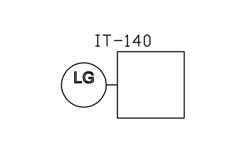 符号 Level indication by viewing 的预览，块名 ISX_X1058_LEVEL_INDICATION_BY_VIEWING
