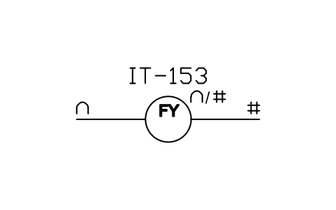 符号 Analogue to digital flow signal 的预览，块名 ISX_X1071_ANALOGUE_DIGITAL_FLOW_SIGNAL