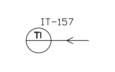 符号 Temperature indication, central room 的预览，块名 ISX_X1075_TEMPERATURE_INDICATION_CENTRAL