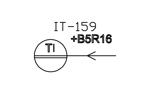 符号 Temperature indication, local panel 的预览，块名 ISX_X1077_TEMPERATURE_INDICATION_LOCAL_P