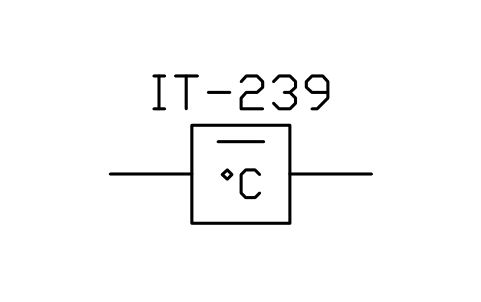 符号 Recording temperature meter 的预览，块名 ISX_X851_RECORDING_TEMPERATURE_METER