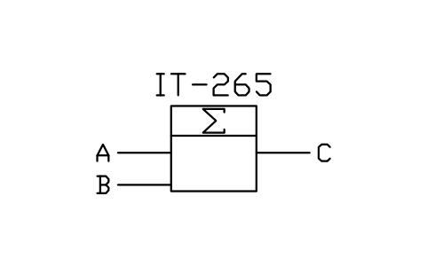 符号 Device for summing 的预览，块名 ISX_X901_DEVICE_SUMMING