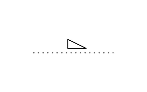 符号 Slope of, for example, a pipeline 的预览，块名 ISX_3061_SLOPE_EXAMPLE_PIPELINE