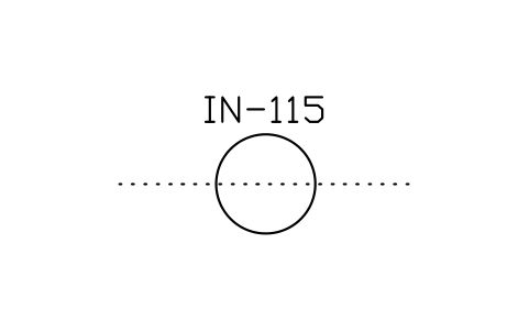 符号 Circular access chamber 的预览，块名 ISX_3087_CIRCULAR_ACCESS_CHAMBER