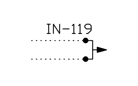 符号 Mixing outlet tap in taphole 的预览，块名 ISX_3105_MIXING_OUTLET_TAP_TAPHOLE