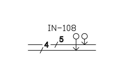 符号 Pipelines in two pipes 的预览，块名 ISX_X3003_PIPELINES_TWO_PIPES