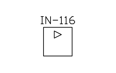 符号 Enclosure with amplifier 的预览，块名 ISX_X3081_ENCLOSURE_AMPLIFIER