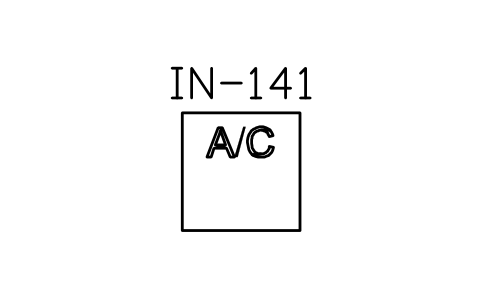 符号 Air conditioner 的预览，块名 ISX_X3152_AIR_CONDITIONER