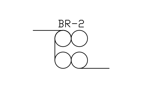 Preview of the Tension bridle symbol, block MET_BRIDLE