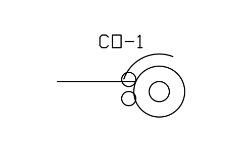 Preview of the Down coiler symbol, block MET_COILER