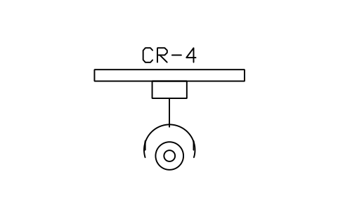 Preview of the Coil crane with C-hook symbol, block MET_CRANE_COIL