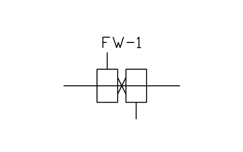 Preview of the Flash butt welder symbol, block MET_FLASHWELD