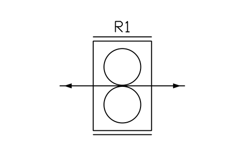 Preview of the Mill stand, 2-high reversing symbol, block MET_MILL_2HI_REV