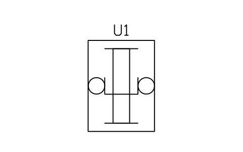 Preview of the Universal mill stand (beam) symbol, block MET_MILL_UNIV