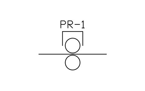 Preview of the Pinch roll symbol, block MET_PINCH