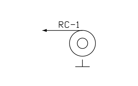 Preview of the Recoiler (tension reel) symbol, block MET_RECOILER