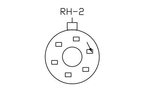Preview of the Rotary hearth furnace symbol, block MET_ROTARY_HEARTH