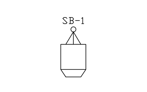 Preview of the Scrap charging bucket symbol, block MET_SCRAPBUCKET