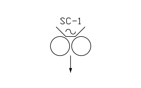 Preview of the Twin-roll strip caster symbol, block MET_STRIP_CASTER