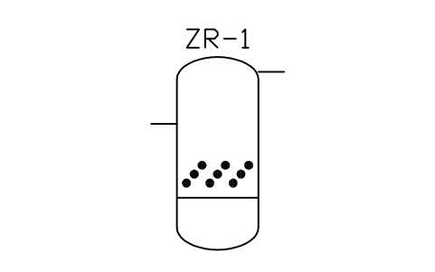 Preview of the Fluid bed roaster symbol, block MET_ZINC_ROASTER